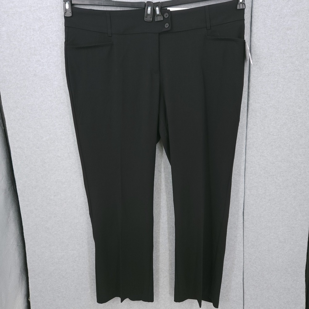 Rafaella Curvy Fit Boot Cut Slimming High‎ Rise Black Pants Womens Size 22W NWT